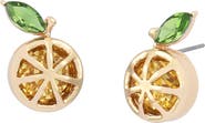 Betsey Johnson Lemon Stud Earrings
