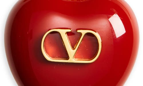 Valentino Garavani Bag Charm Keyring Coeur Royal In Red In Gold