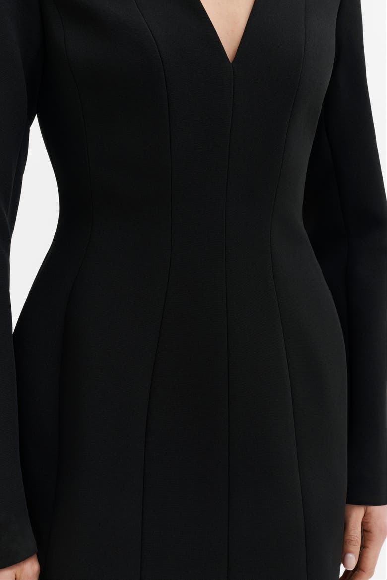 Ninni Hourglass Mini Dress, Alternate, color, Black