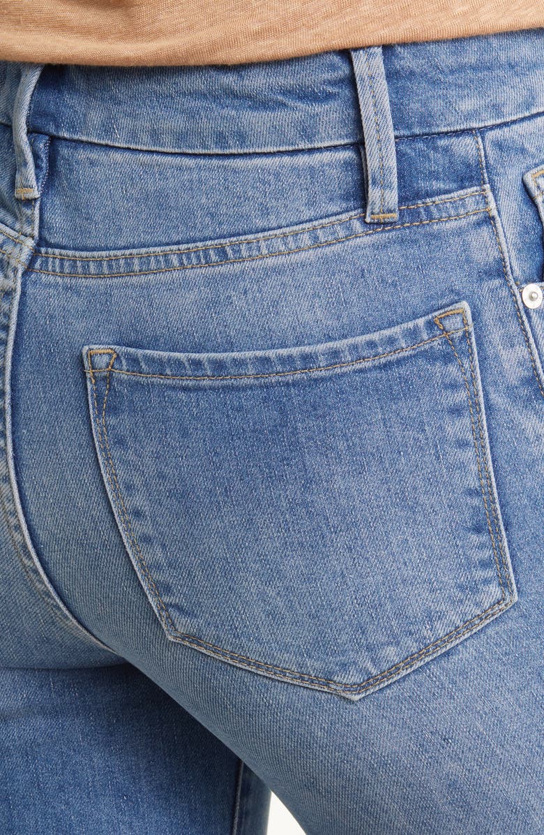 FRAME Le Super High Raw Hem Crop Bootcut Jeans, Alternate, color,