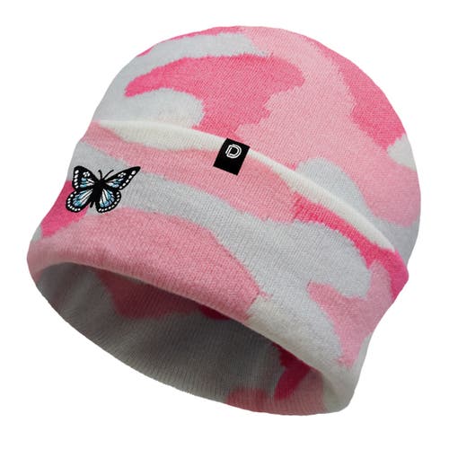 Dalix Butterfly Beanie In Pink Camo