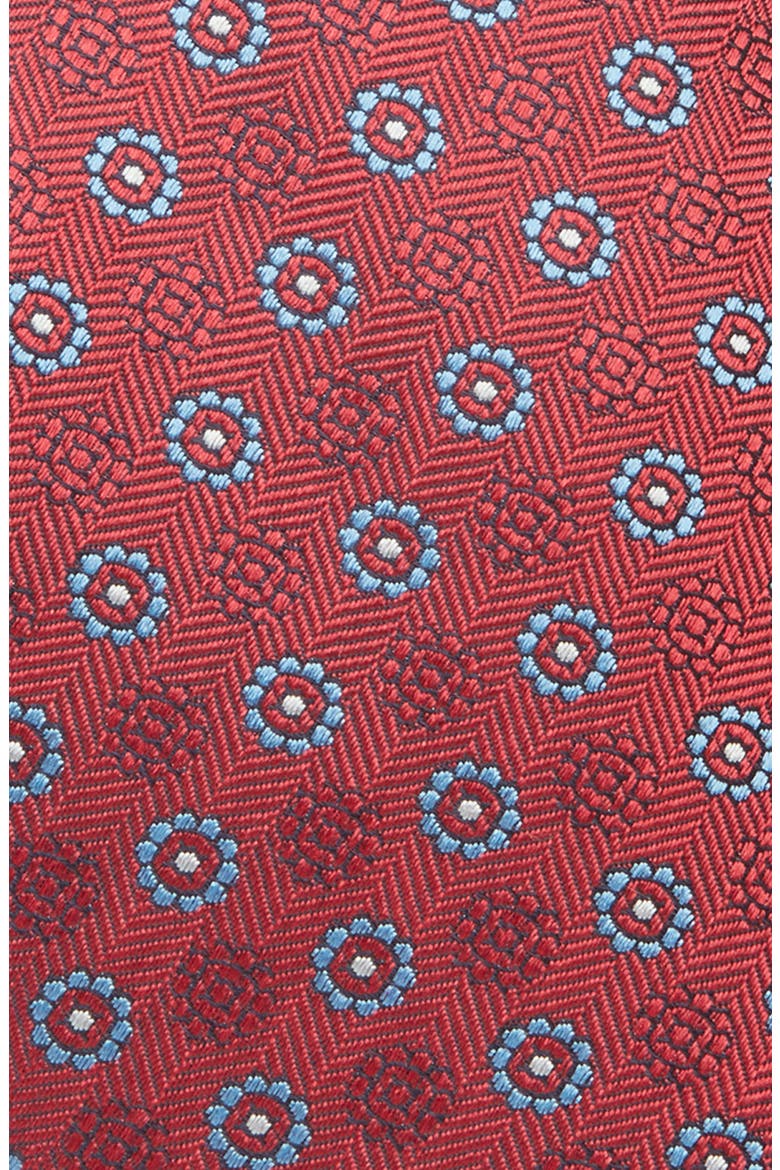 Floral Silk Tie, Alternate, color, RED