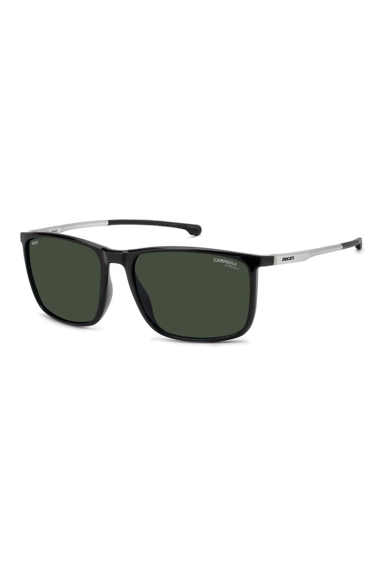 Carduc 071/S 59mm Rectangular Sunglasses, Alternate, color, BLACK/ GREEN