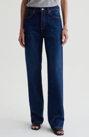AG Sydney High Waist Relaxed Straight Leg Jeans