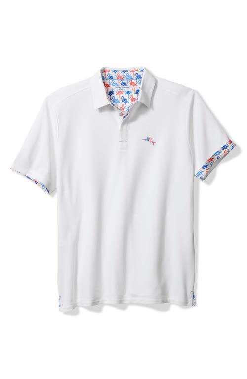 Tommy Bahama Flamingo Mingle Islandzone® Piqué Performance Polo