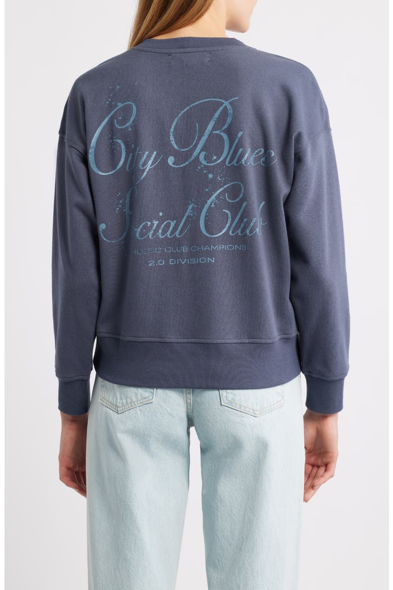 Logo Graphic Sweatshirt, Alternate, color, SMOKY BLUE