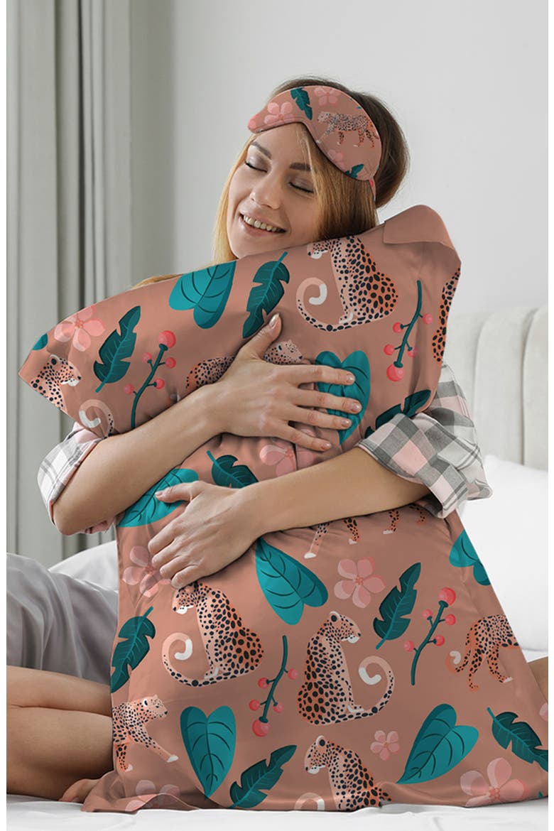Satin Sleep 5-Piece Set, Alternate, color, WILD SAFARI