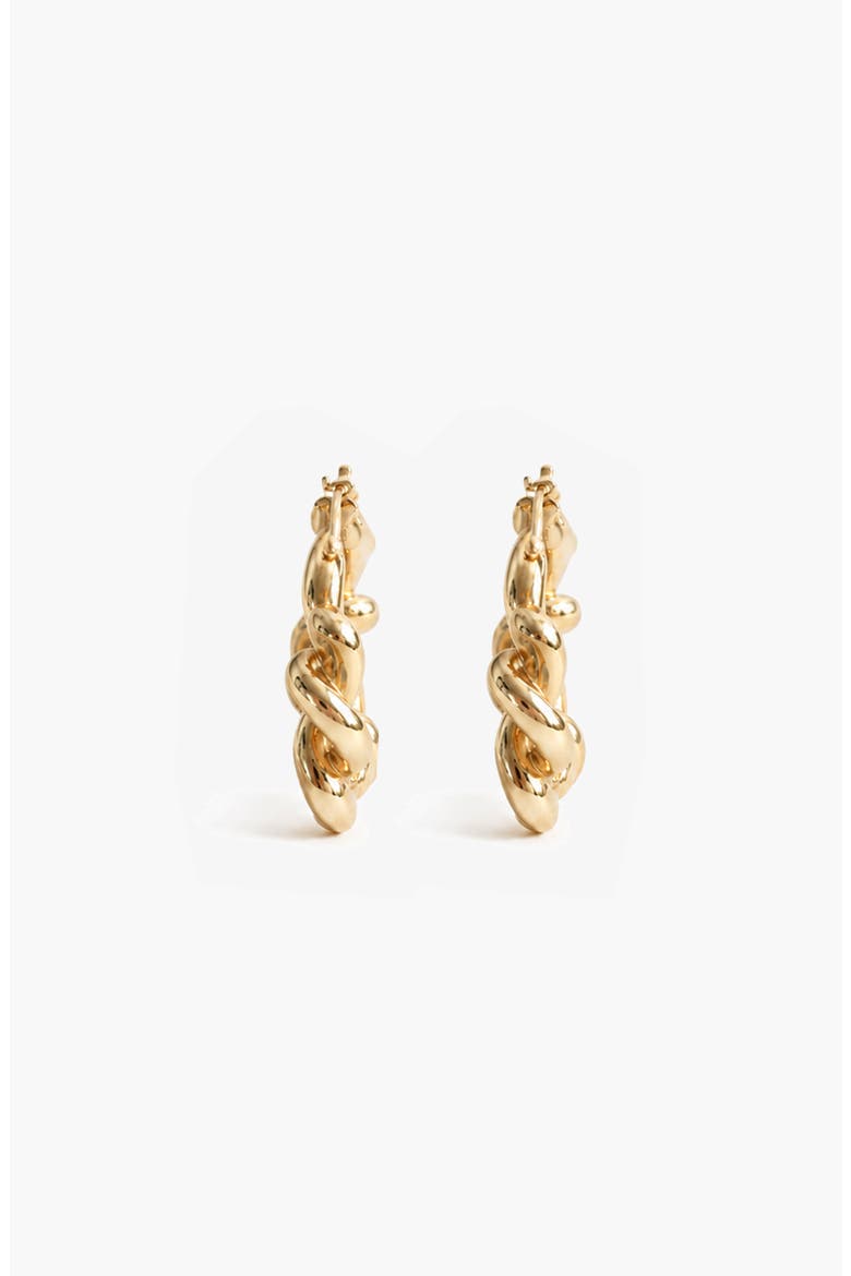 Knotted Maxi Hoops In Gold, Main, color, Gold