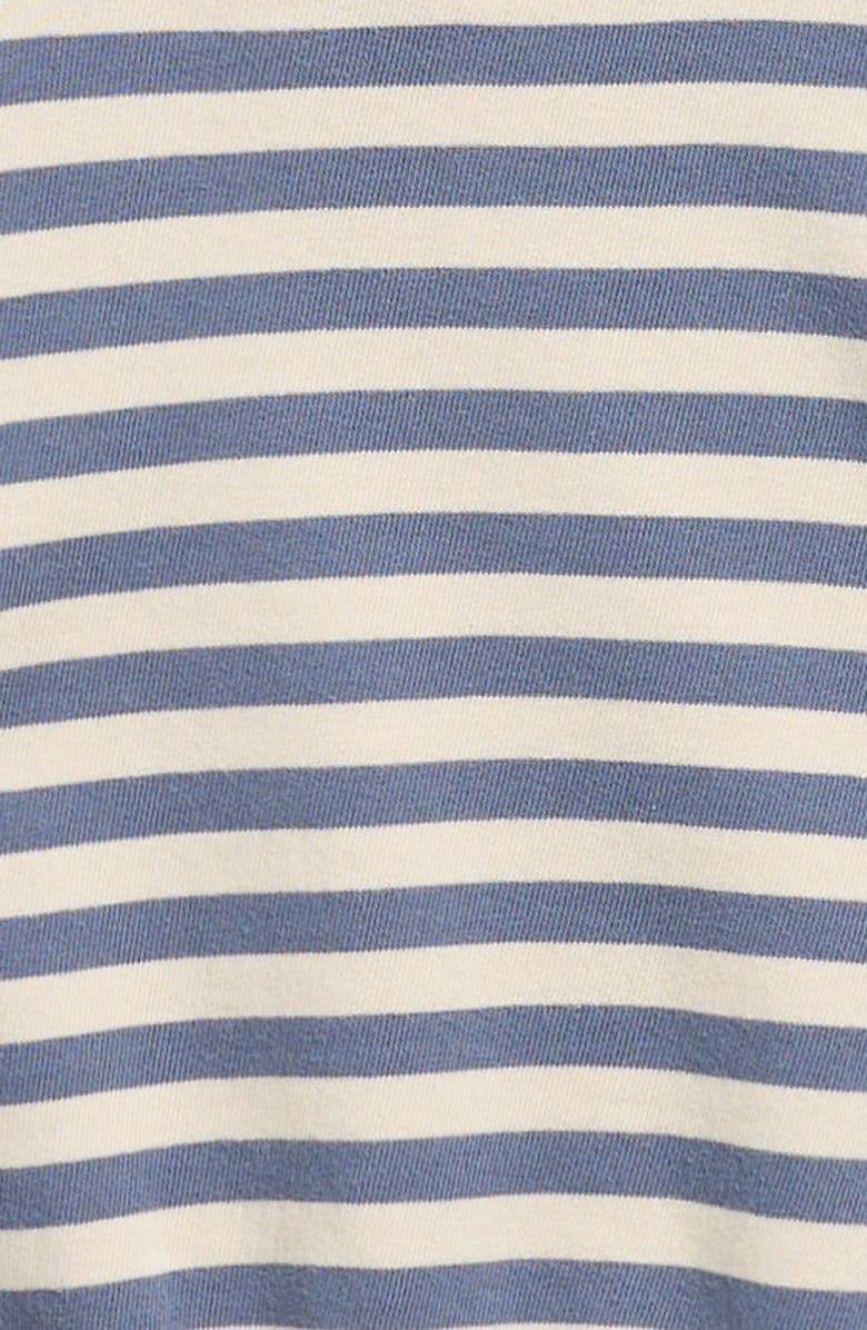 Rylee + Cru Marine Stripe Oversize Cotton Sweatshirt, Alternate, color, Marine