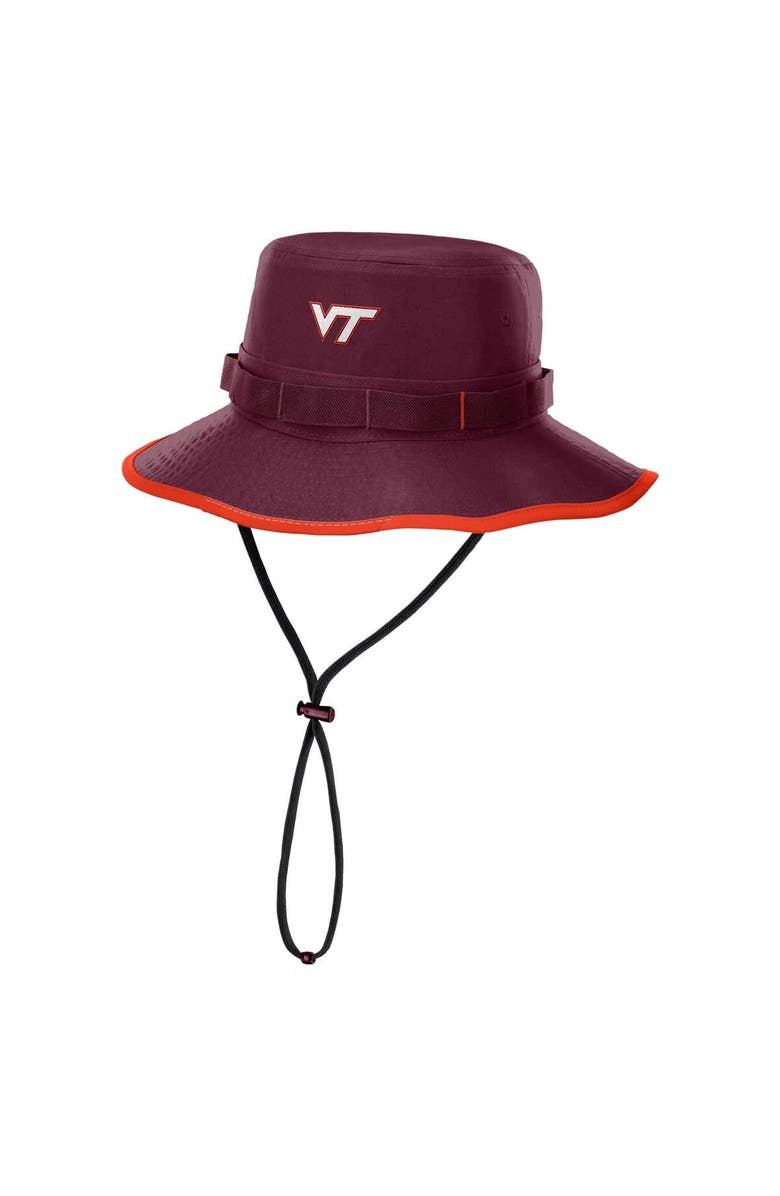 Nike Men's Nike Maroon Virginia Tech Hokies 2024 Sideline Apex Performance Boonie Bucket Hat, Main, color, 