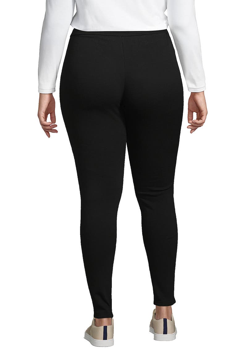 High Rise Serious Sweats Fleece Lined Pocket Leggings, Alternate, color, Black