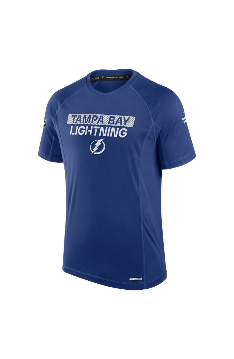 FANATICS Men's Fanatics Blue Tampa Bay Lightning Authentic Pro Rink Tech T-Shirt, Alternate, color, 