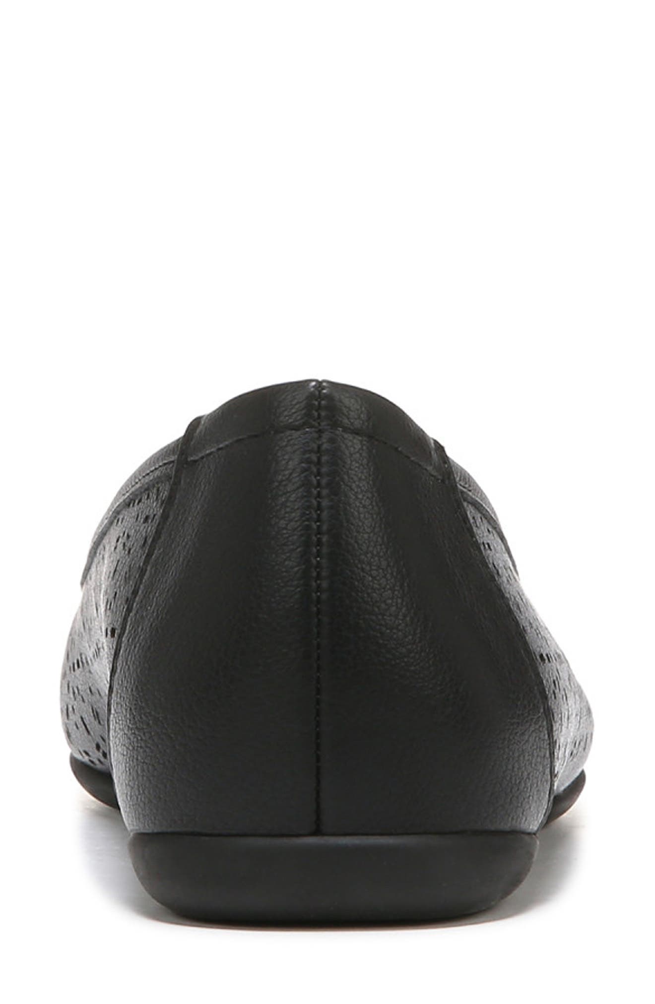 SOUL NATURALIZER Magical Skimmer Flat - Wide Width Available, Alternate, color, Black Smooth Synthetic