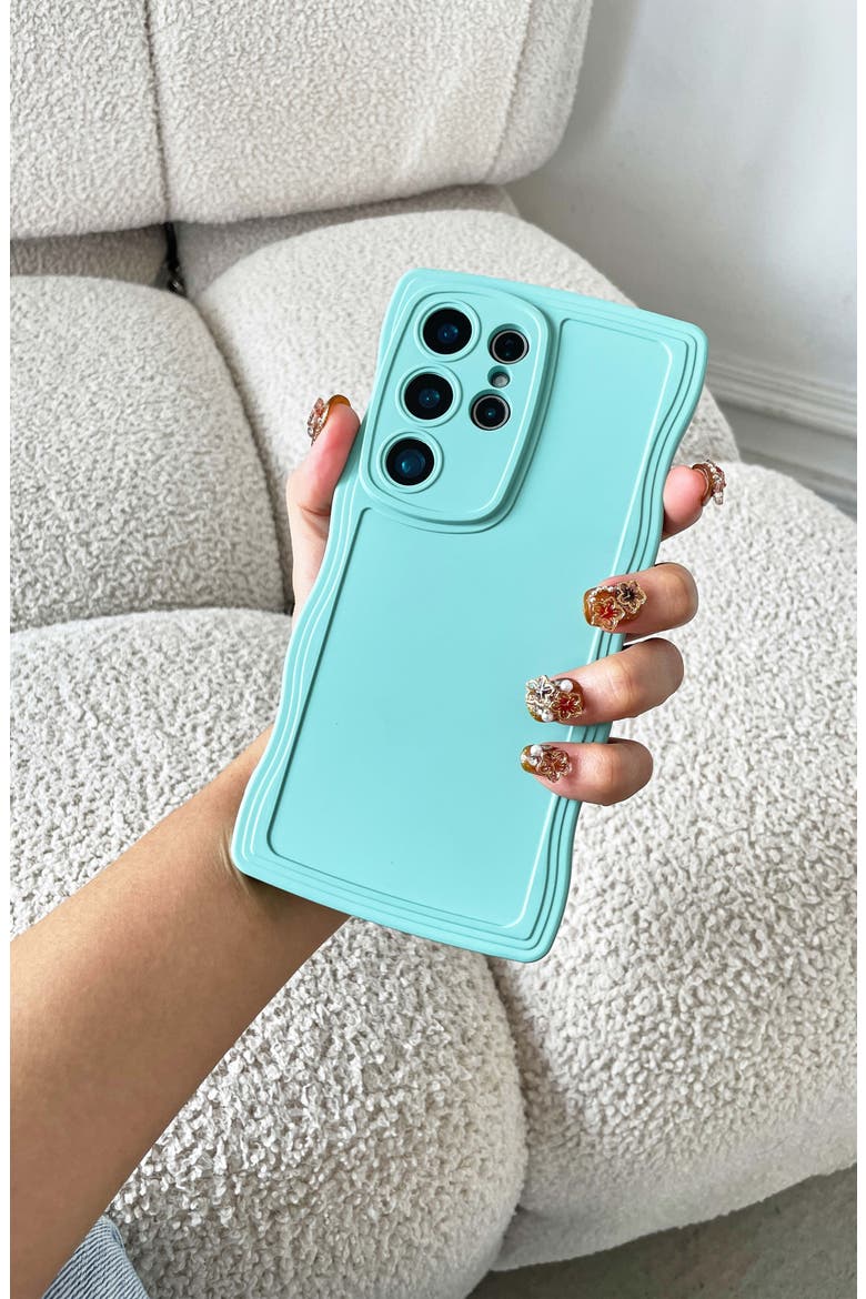 Blue Wavy S24 Ultra Phone Case, Alternate, color, BLUE