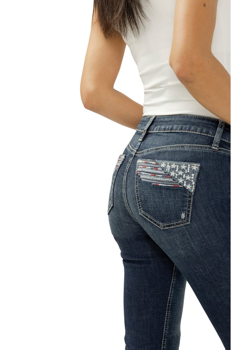 Suki Americana Curvy Mid Rise Capri Jeans, Alternate, color, DREAMSCAPE