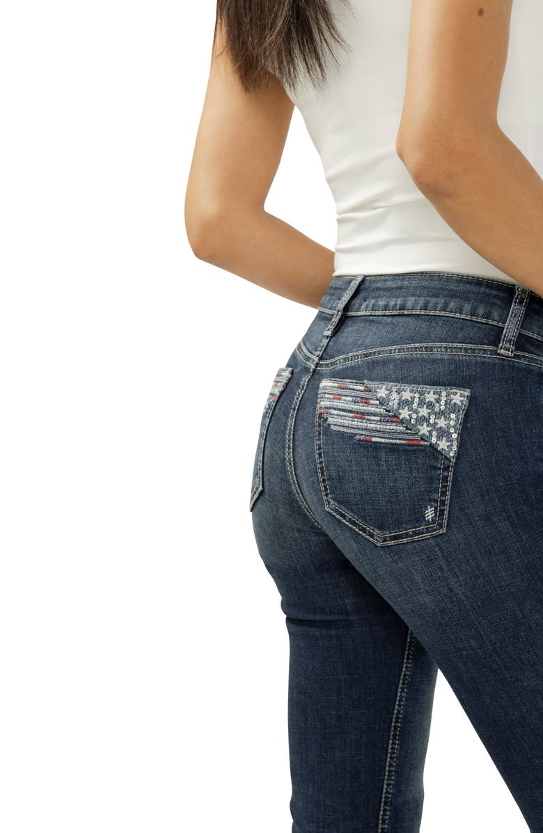 Silver Jeans Co. Suki Americana Curvy Mid Rise Capri Jeans, Alternate, color, Dreamscape