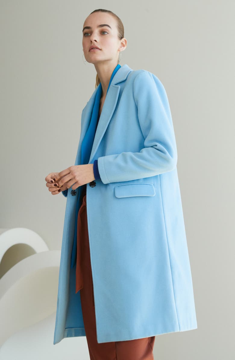 Vince Camuto Lightweight Long Coat, Alternate, color, 