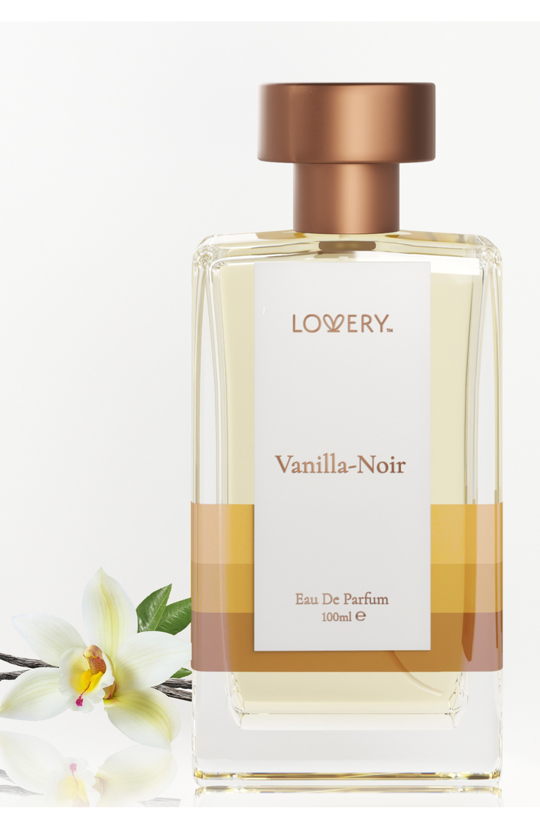 Lovery Vanilla Noir Eau de Parfum, Made in France, 100ml, Alternate, color, Gold, Cream