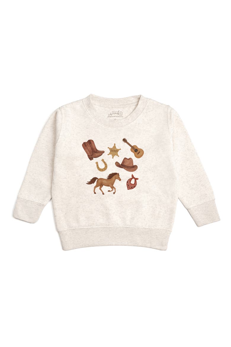 Western Cowboy Sweatshirt, Main, color, Natural Heather