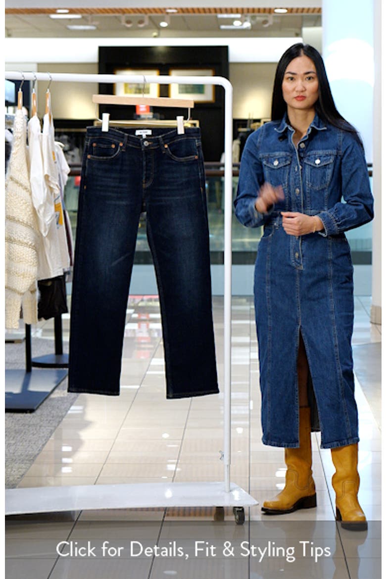 Slim Straight Crop Jeans video