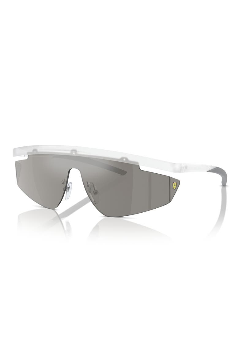 140mm Irregular Shield Sunglasses, Alternate, color, TRANSPARENT GREY