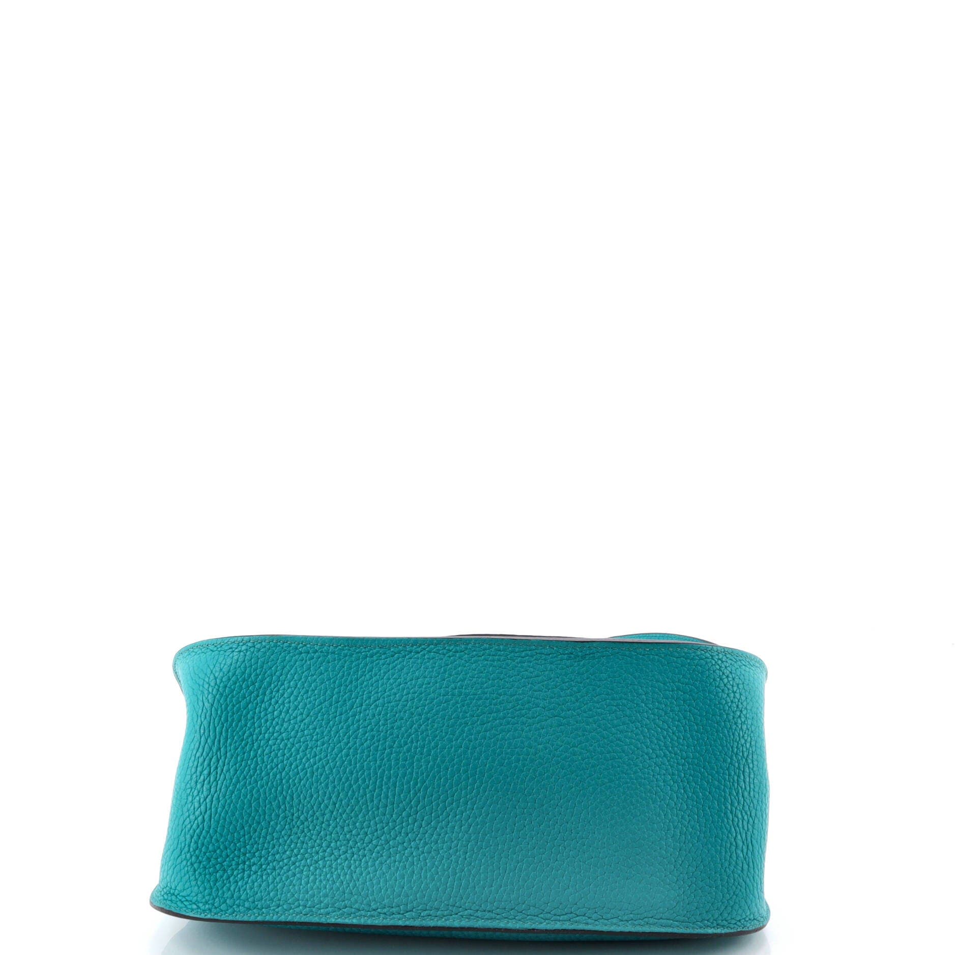 Pre-Owned Hermes Jypsiere Bag Clemence 28, Alternate, color, Bleu Paon