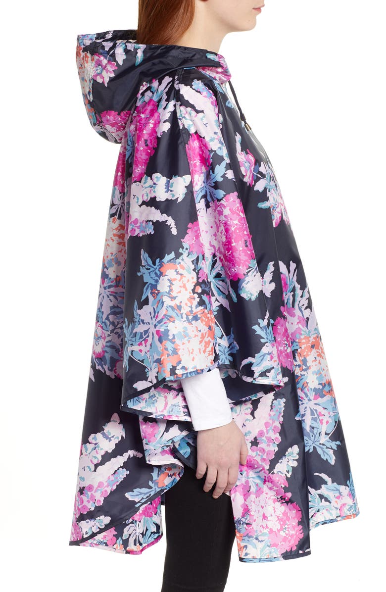 Joules Right as Rain Packable Waterproof Hooded Poncho, Alternate, color,