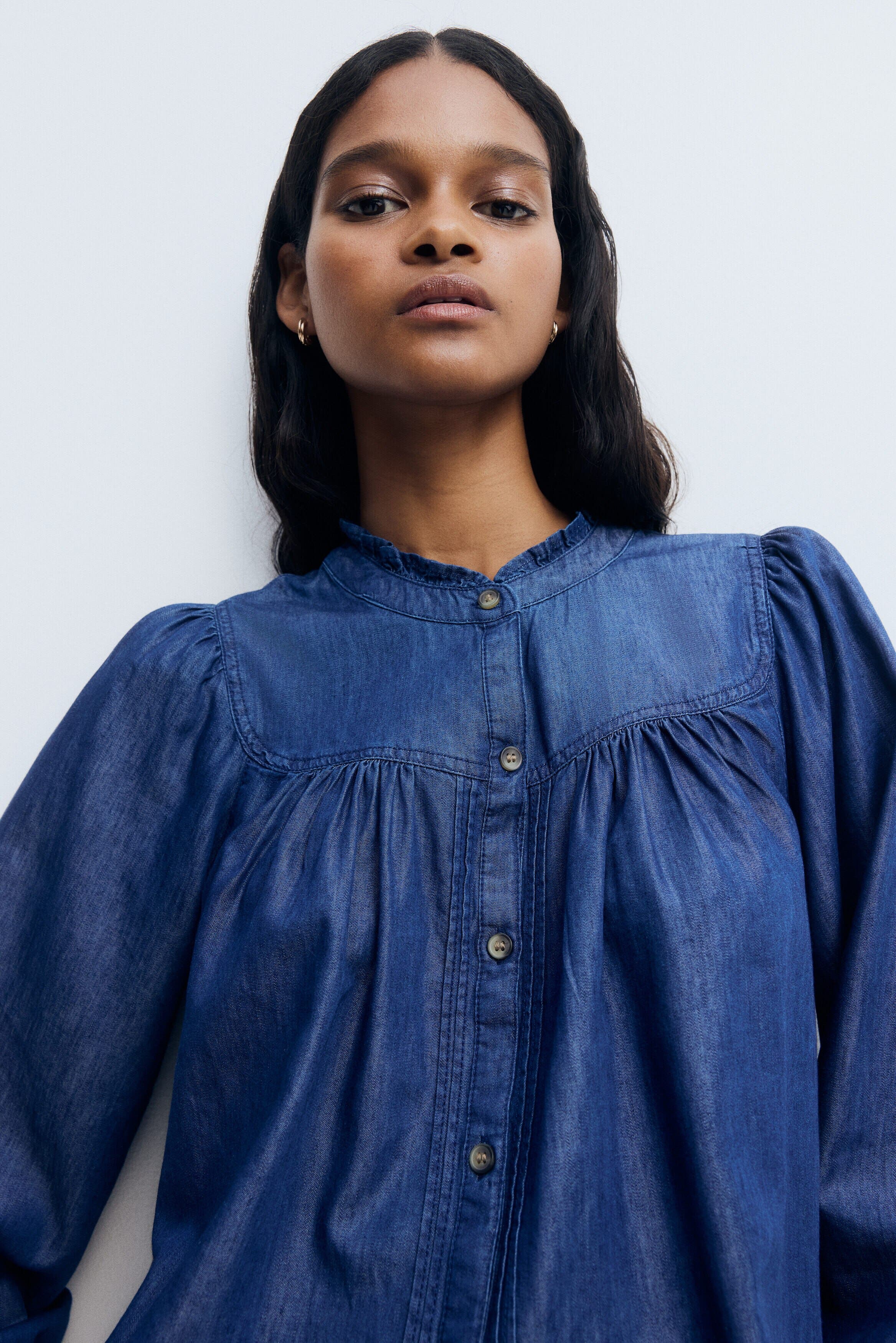 selected Dark denim blue