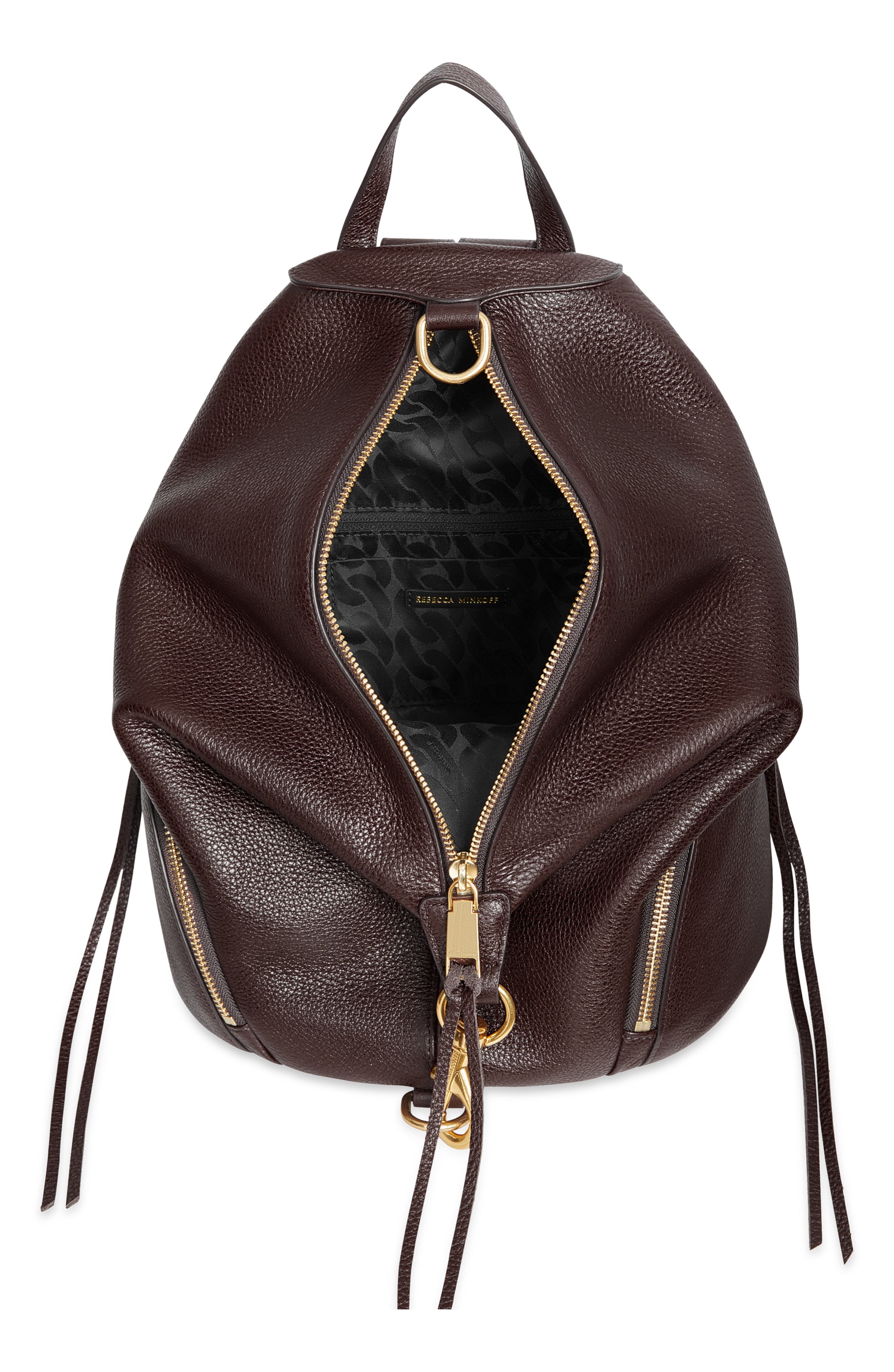 Rebecca Minkoff Julian Leather Backpack, Alternate, color, Cigaro