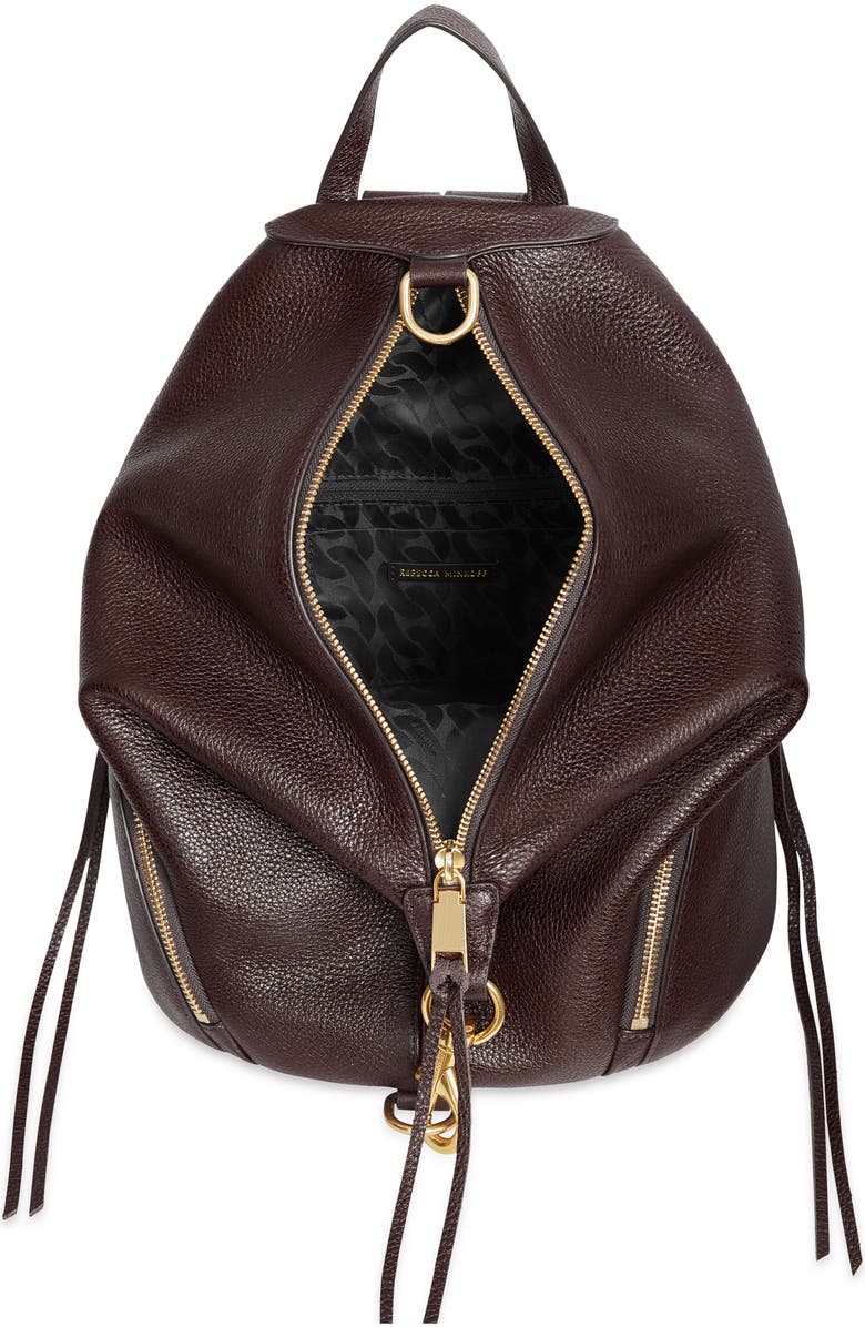 Rebecca Minkoff Julian Leather Backpack, Alternate, color, Cigaro