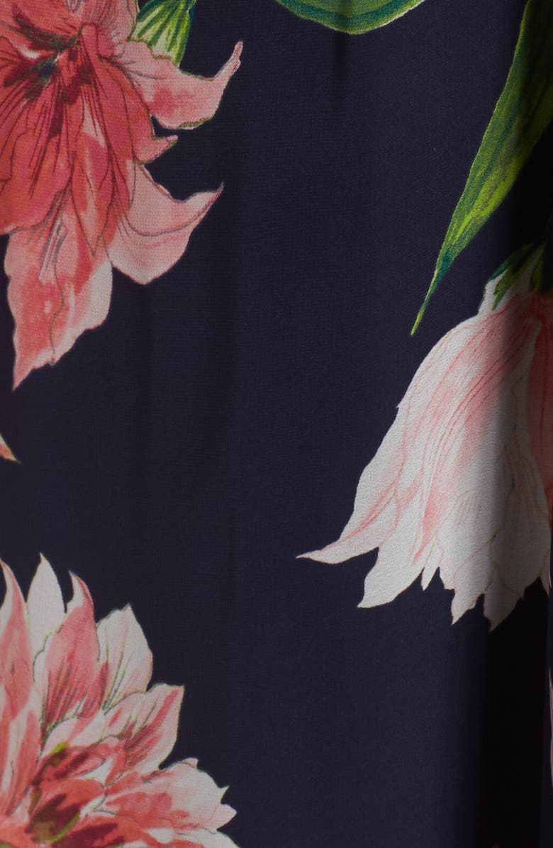 Eliza J Floral Chiffon Cold Shoulder Maxi Dress, Alternate, color,