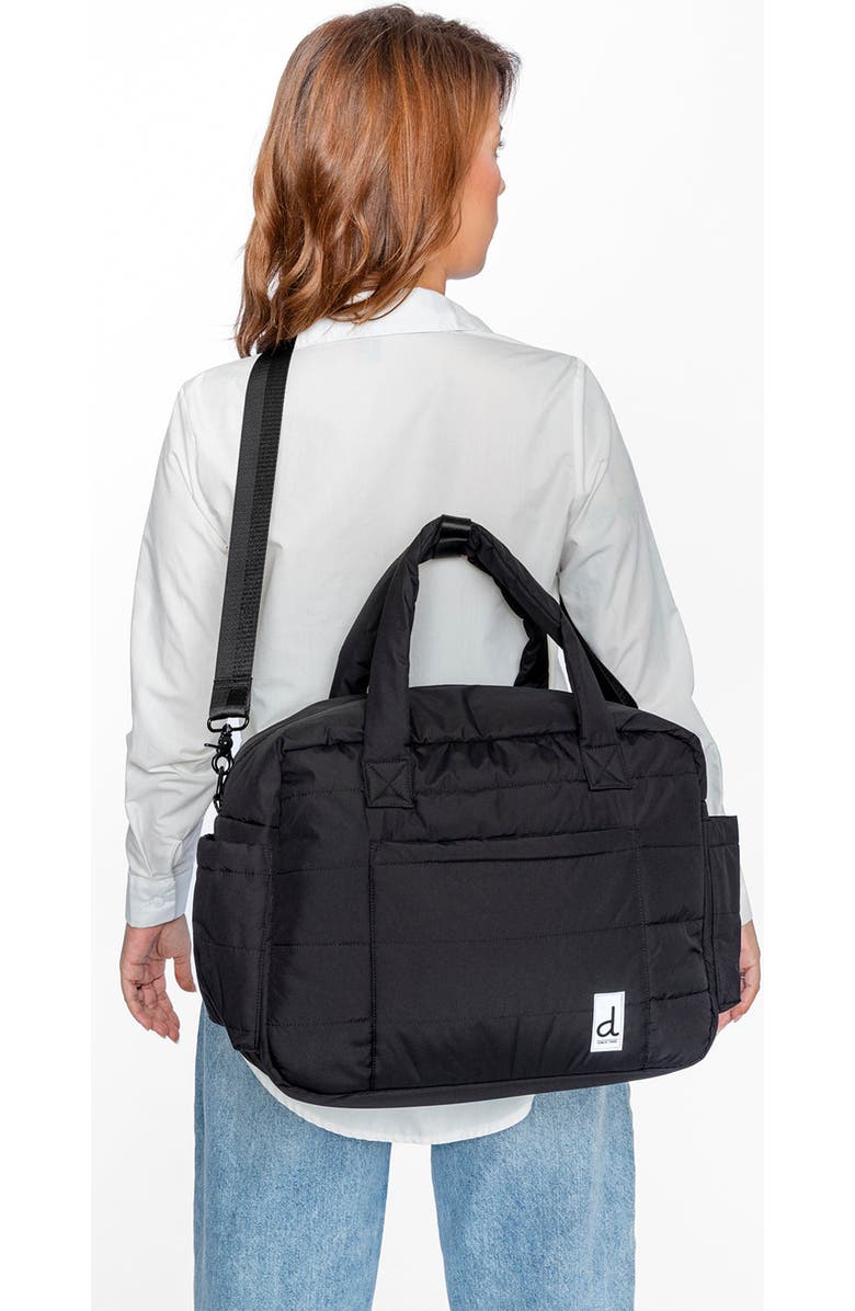 Deux par Deux Water-Repellent Changing Mat Diaper Bag, Alternate, color, Black