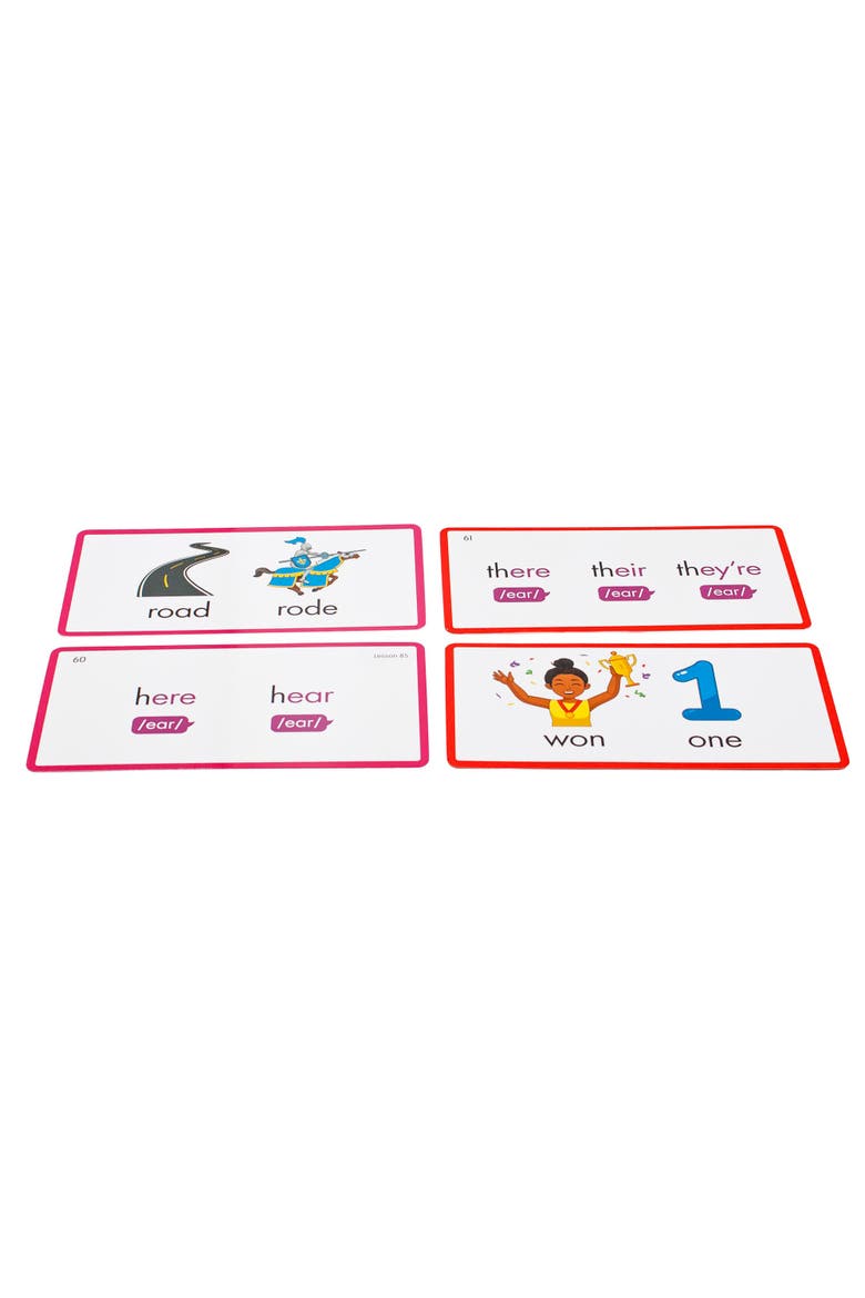 Rainbow Phonics Homophones Word Flash Cards, Alternate, color, Multicolored