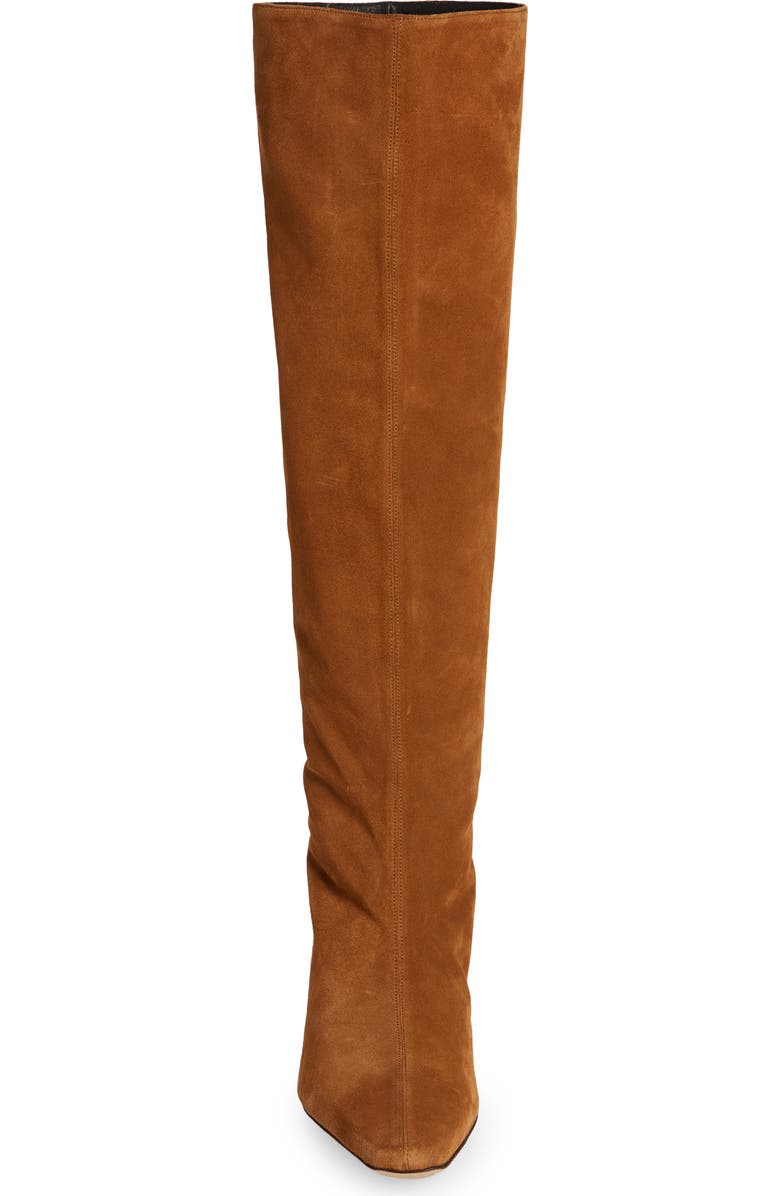 STAUD Wally Knee High Boot, Alternate, color, Tan Suede