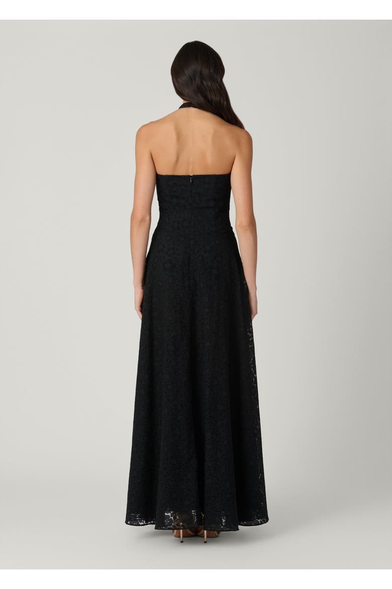 Midnight Jill Santo Organza Dress, Alternate, color, Jet