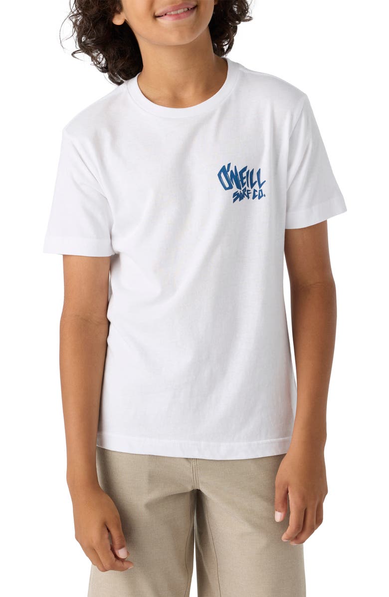 O'Neill Kids' Drop-In Graphic T-Shirt, Main, color, White