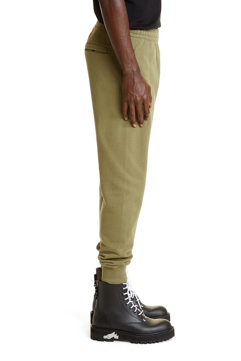 Men's Logo Sweatpants, Alternate, color, GREEN BLACK