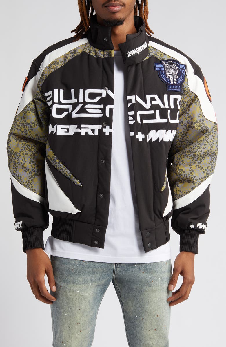 Billionaire Boys Club Space Suit Oversize Racer Jacket, Main, color, 