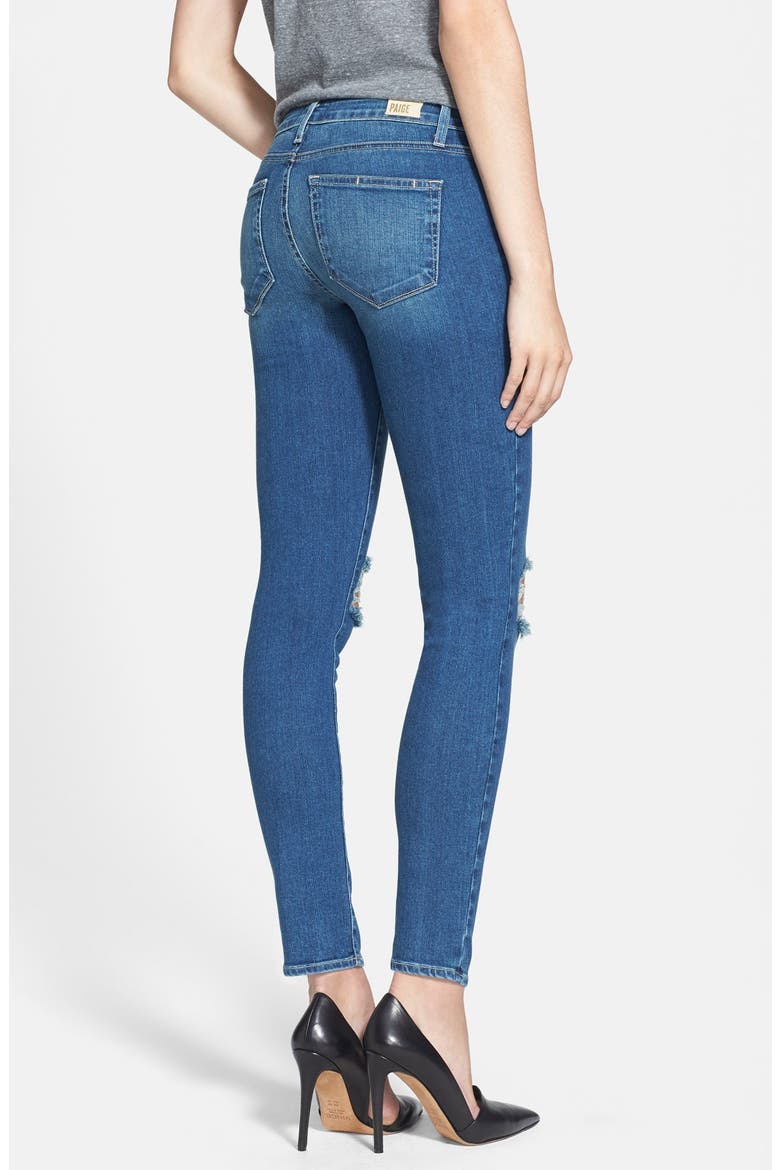 Denim 'Verdugo' Destroyed Ankle Skinny Jeans, Alternate, color, BELMONT