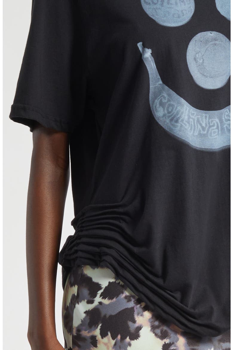 Katina Duo Storm Flower Drip Organic Cotton Graphic T-Shirt, Alternate, color, BLACK BANANA X-RAY