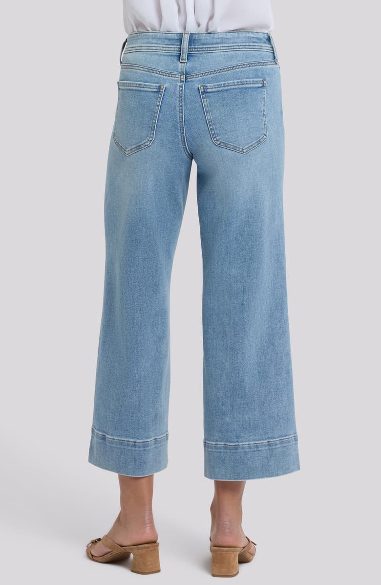 NYDJ Teresa Seamed Ankle Wide Leg Jeans, Alternate, color, Mist Springs