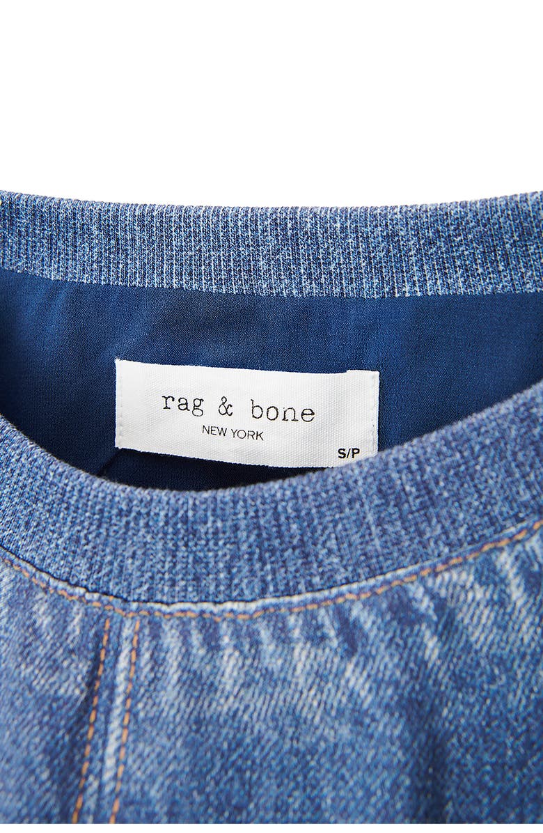 rag & bone rb Miramar Satin Mica Sleeveless Crop Bubble Top, Alternate, color, Jasper