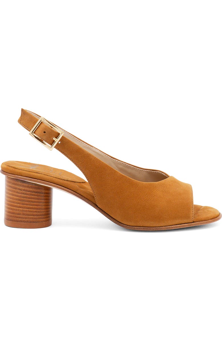Amalfi by Rangoni Elevato Slingback Sandal, Alternate, color, Camel Long Beach