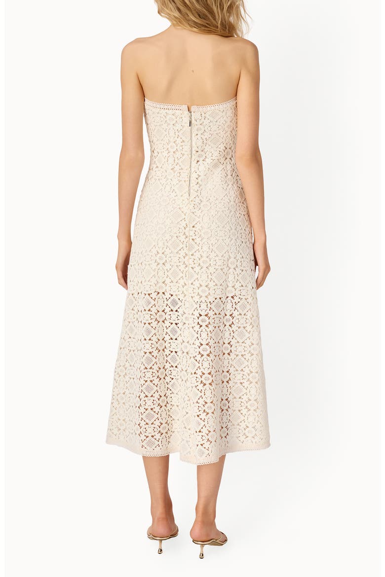 Lisboa Strapless Midi Dress, Alternate, color, CERAMIC