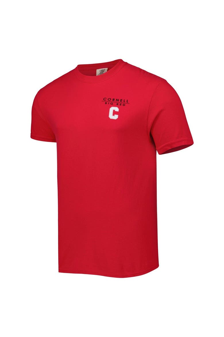 Men's Red Cornell Big Red Landscape Shield T-Shirt, Alternate, color, Red