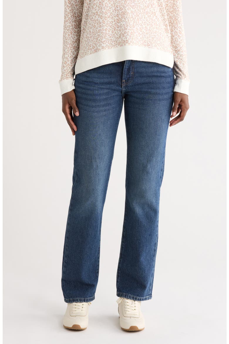 Zoe High Waist Straight Leg Jeans, Main, color, LEEWALL WILDS