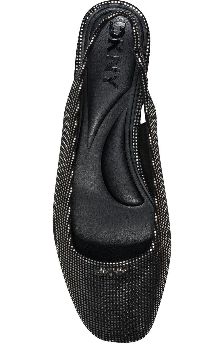 DKNY Darrow Slingback Flat, Alternate, color, Black/Black