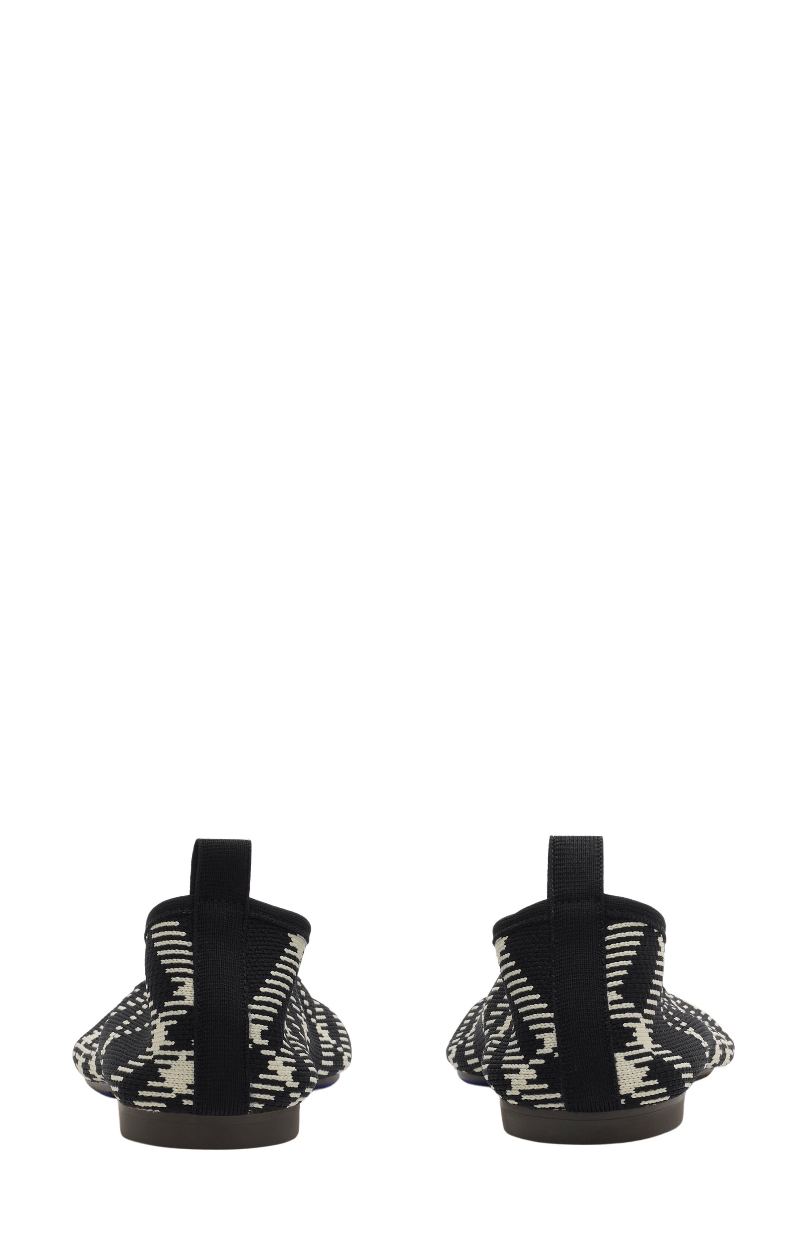 Burberry Baby Check Knit Ballerina Flat, Alternate, color, 