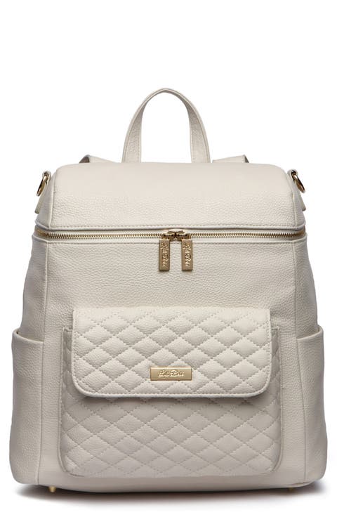 Monaco Faux Leather Diaper Backpack
