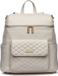 Luli Bebé Monaco Faux Leather Diaper Backpack